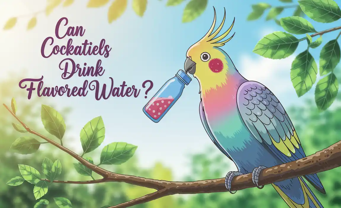 Can Cockatiels Drink Flavored Water