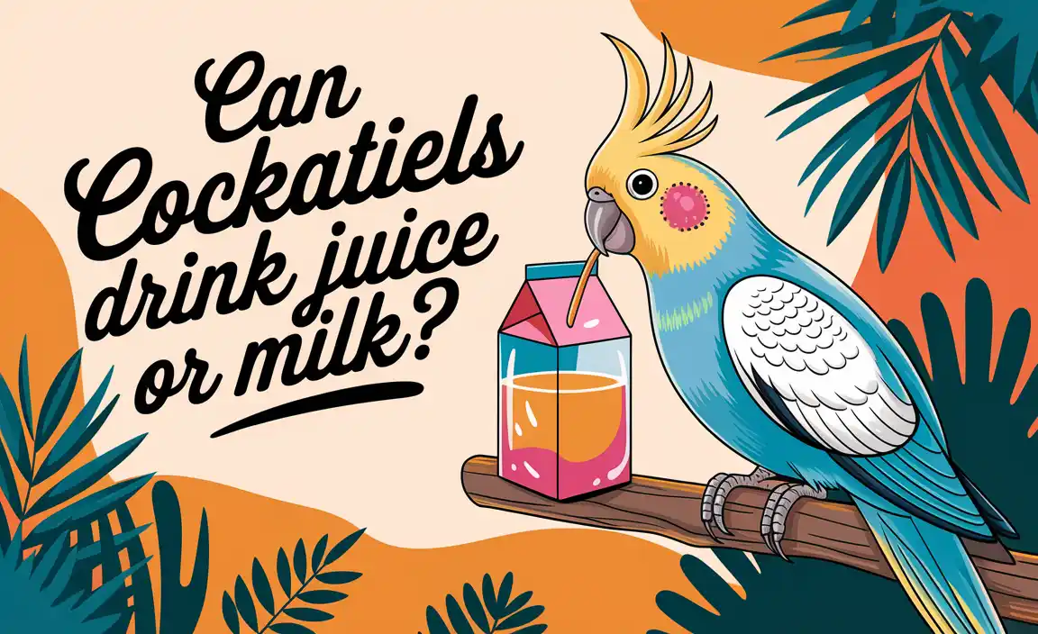 Can Cockatiels Drink Juice Or Milk
