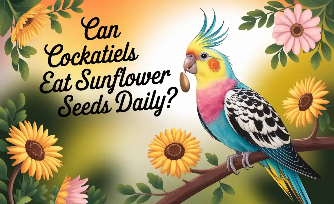 Can Cockatiels Eat Sunflower Seeds Daily