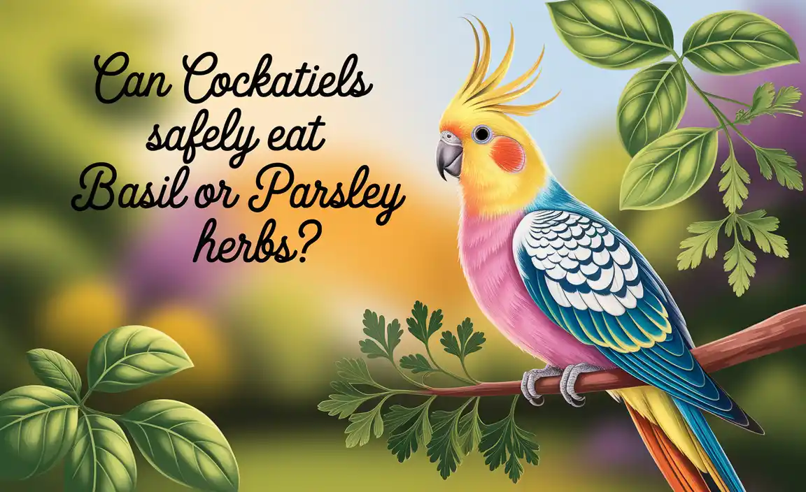 Can Cockatiels Safely Eat Basil Or Parsley Herbs