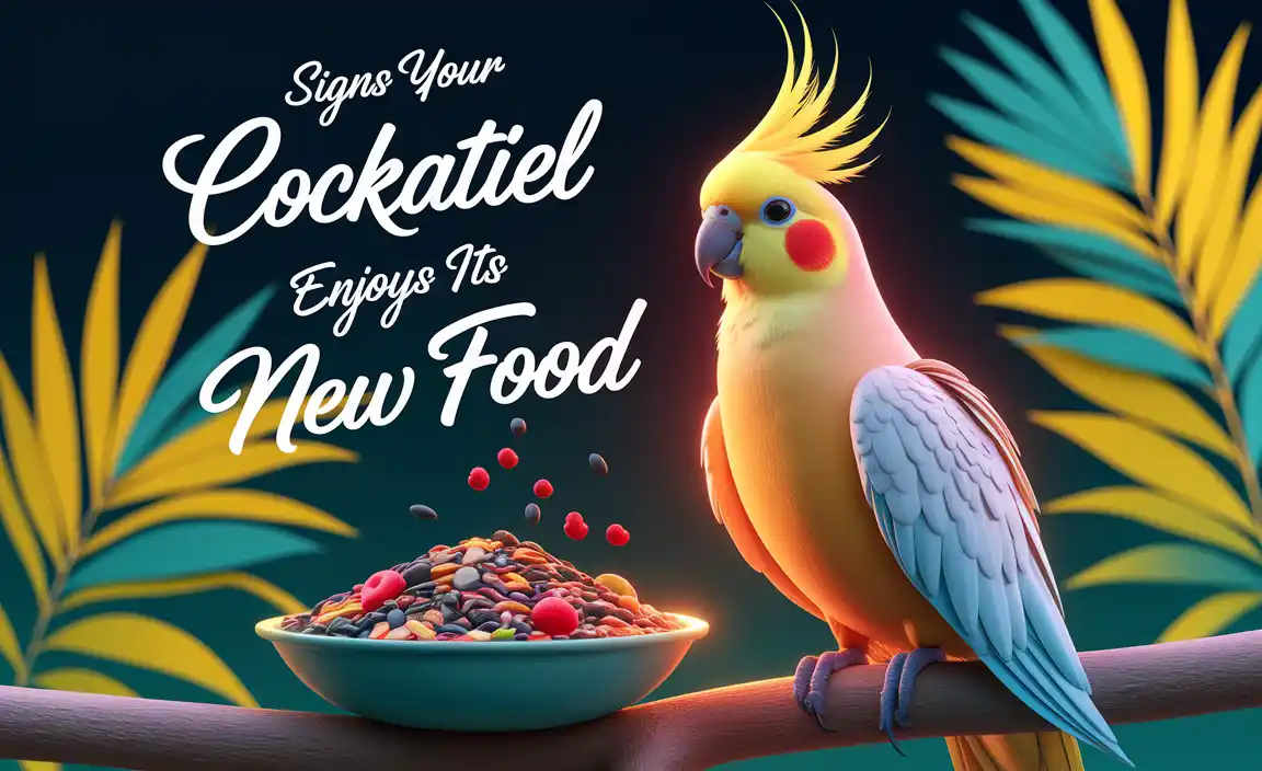Signs Your Cockatiel Enjoys Its New Food