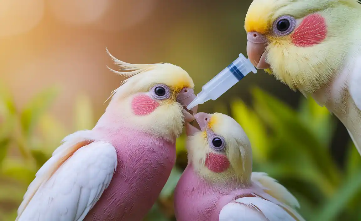 Syringe-Feeding Baby Cockatiels