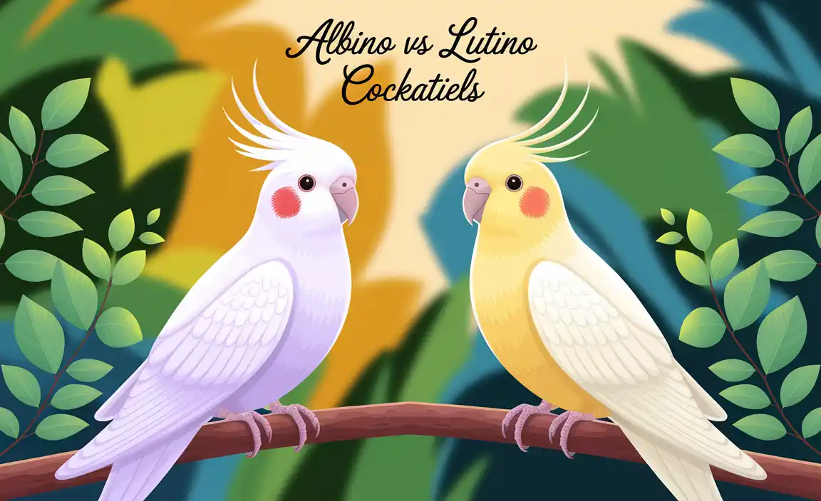 Albino Vs Lutino Cockatiels
