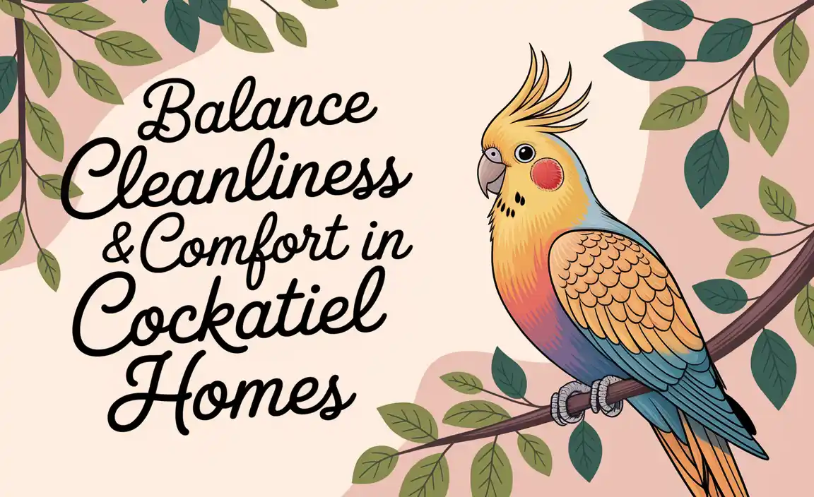 Balance Cleanliness & Comfort In Cockatiel Homes