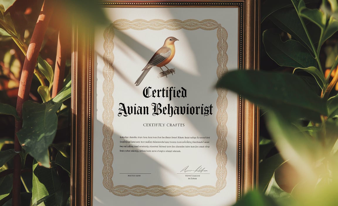 Certified Avian Behaviorist