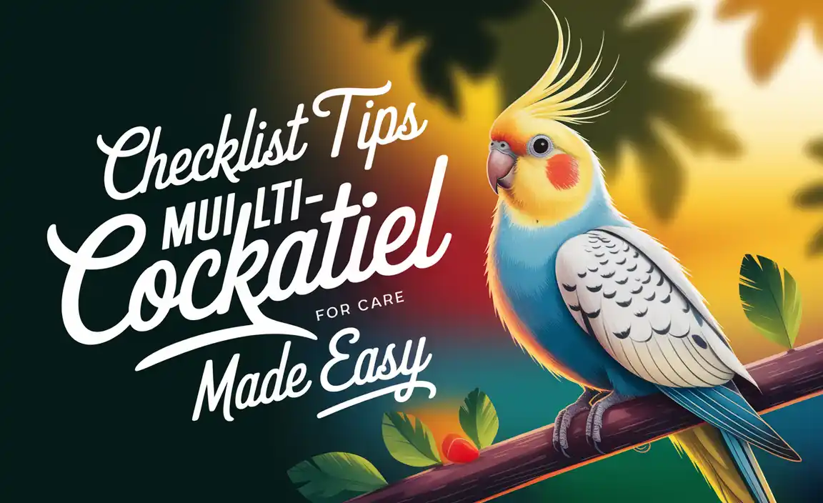 Checklist Tips For Multi-Cockatiel Care Made Easy