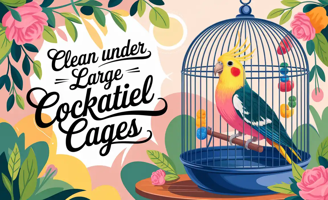 Clean Under Large Cockatiel Cages