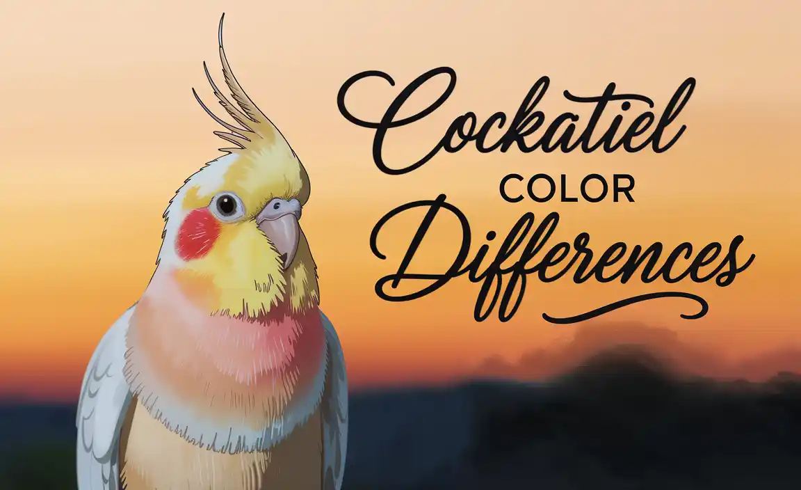 Cockatiel Color Differences