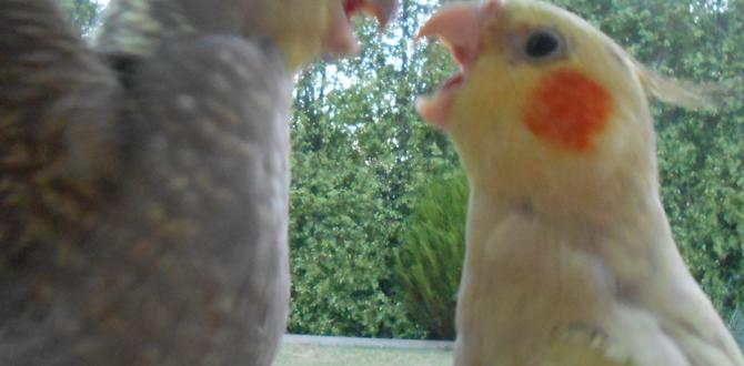 Cockatiel body language during mating Cockatiel body language during mating