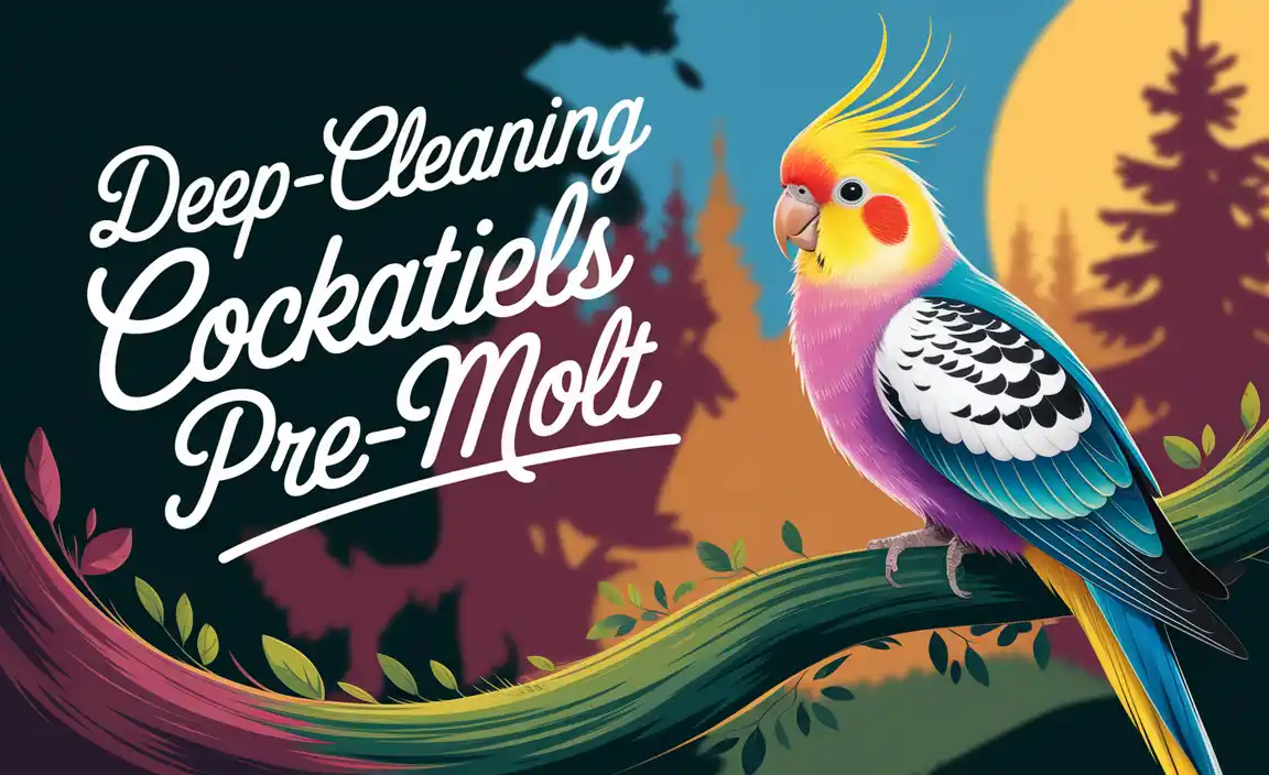 Deep-Cleaning Cockatiels Pre-Molt