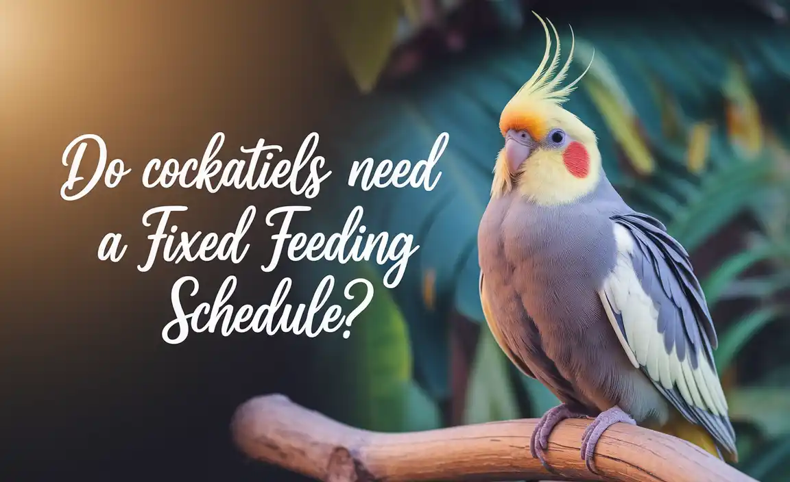 Do Cockatiels Need A Fixed Feeding Schedule