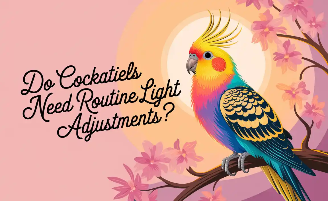 Do Cockatiels Need Routine Light Adjustments