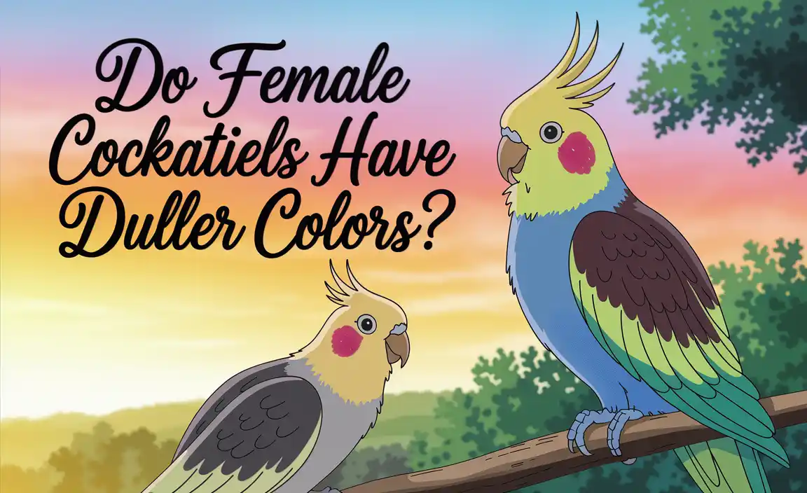 Do Female Cockatiels Have Duller Colors