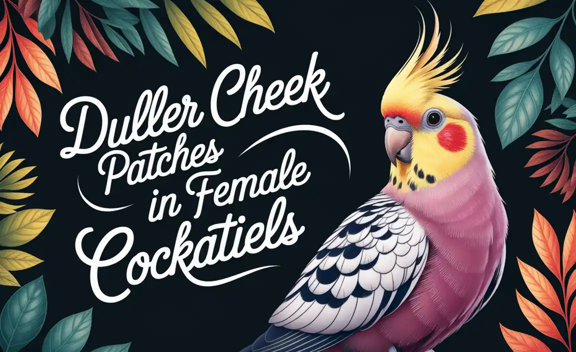 Duller Cheek Patches In Female Cockatiels