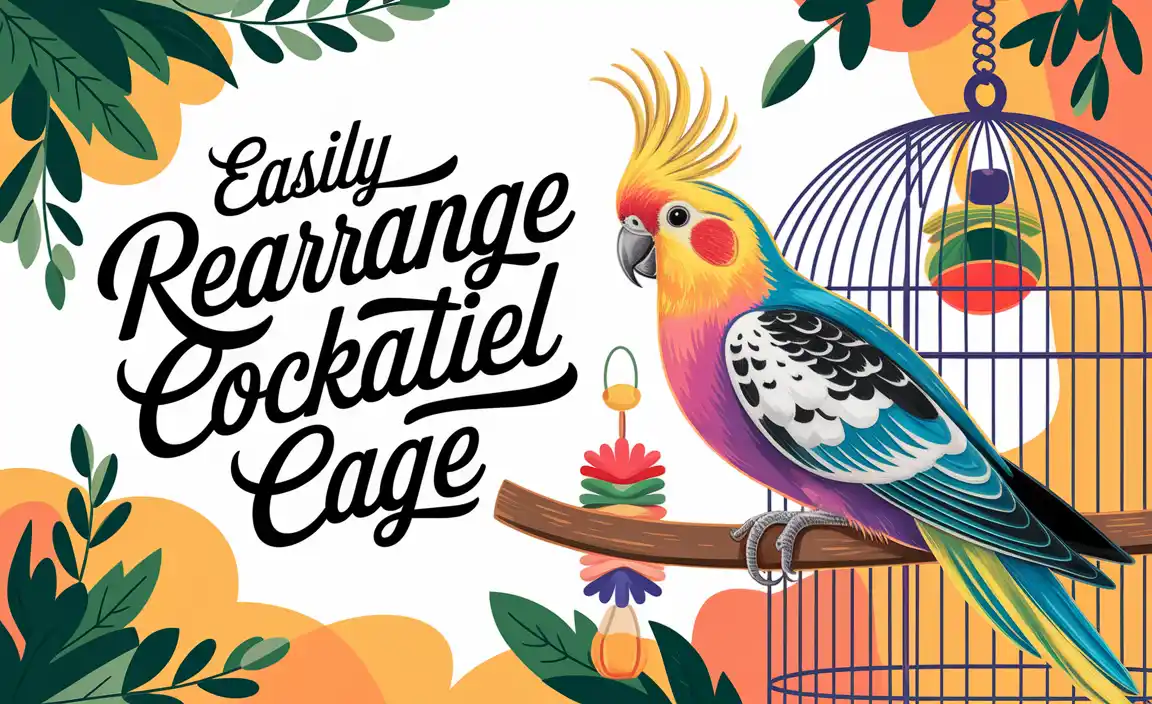 Easily Rearrange Cockatiel Cage