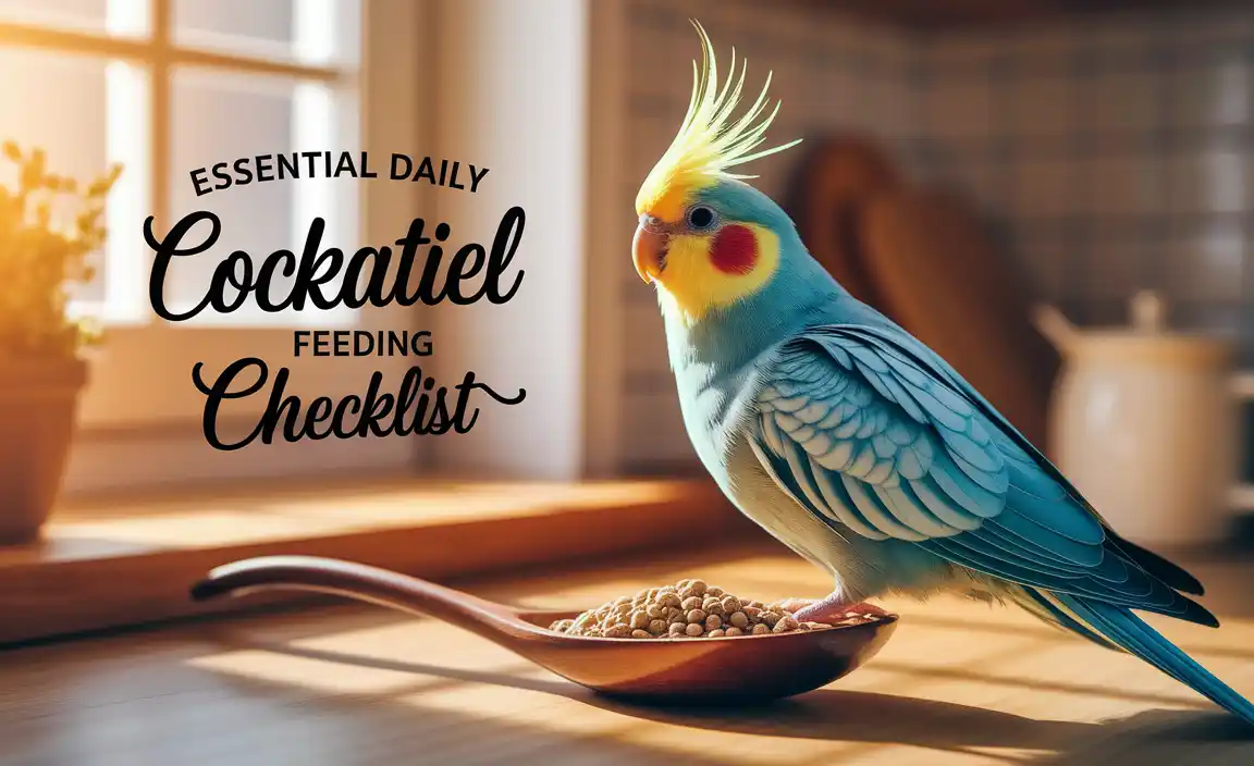 Essential Daily Cockatiel Feeding Checklist