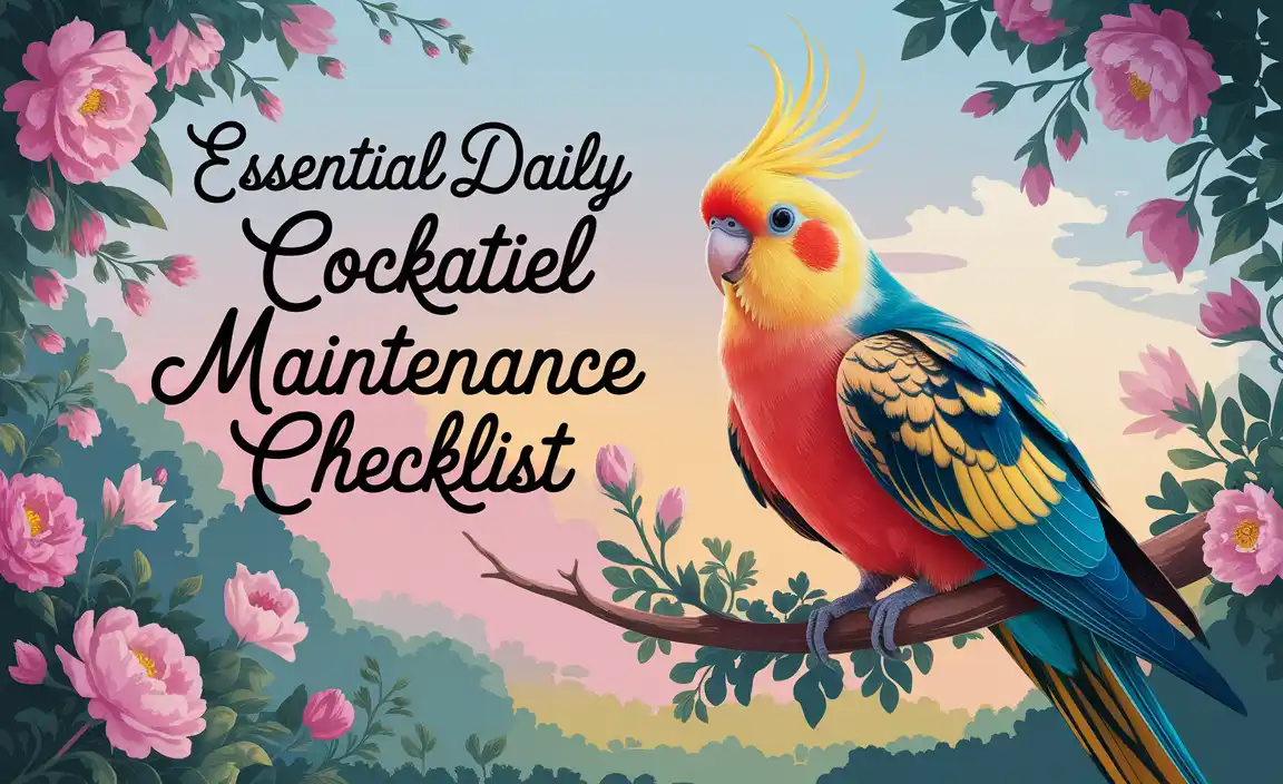 Essential Daily Cockatiel Maintenance Checklist