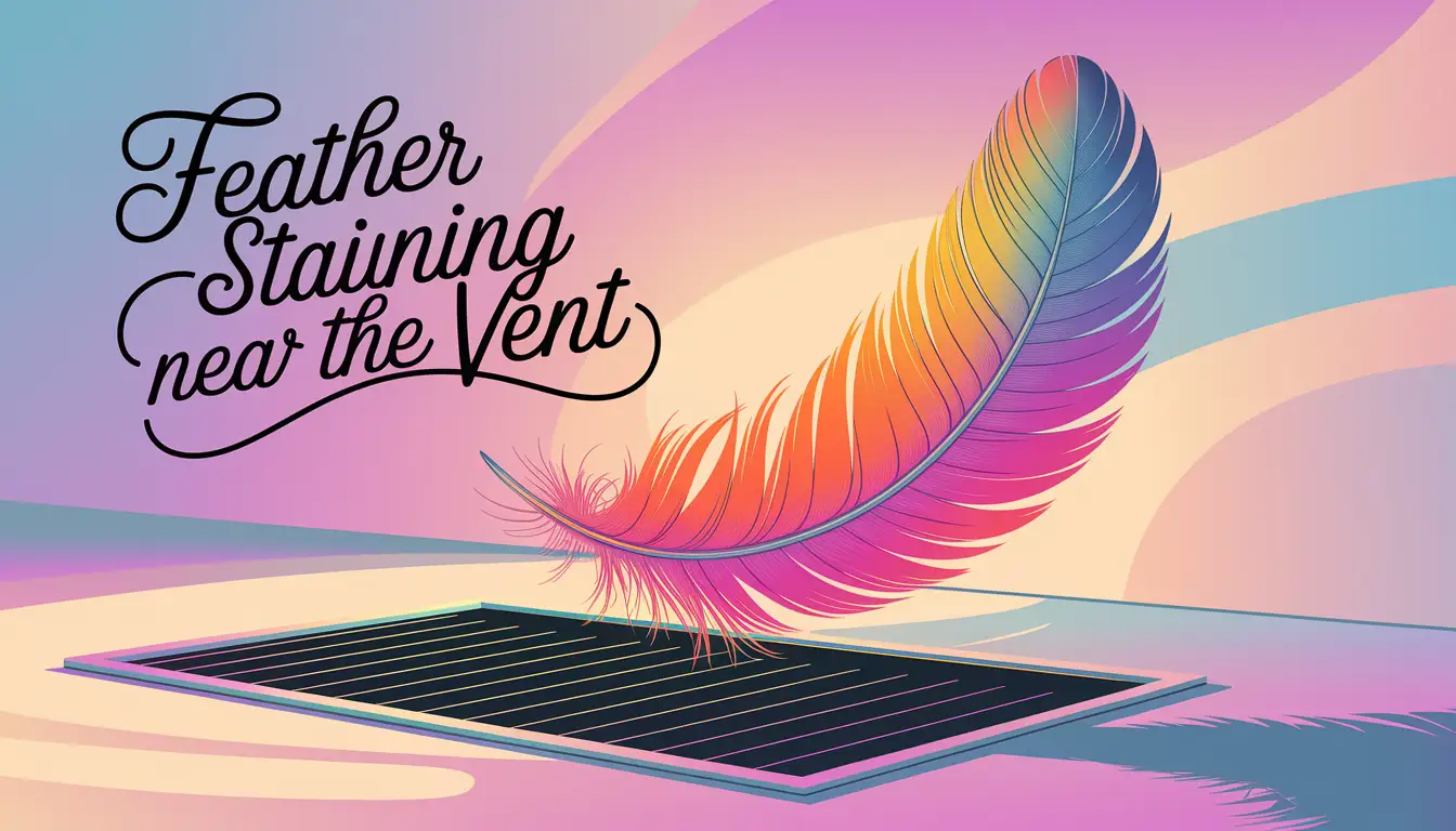 Feather Staining Near Vent