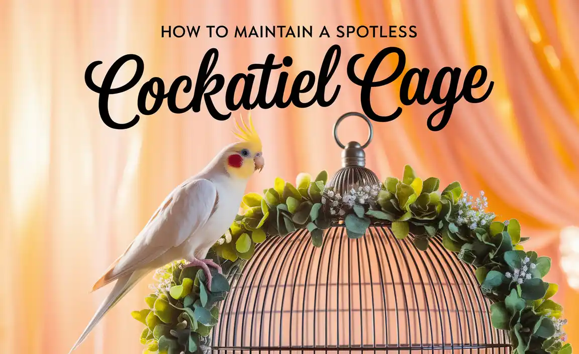 How To Maintain A Spotless Cockatiel Cage