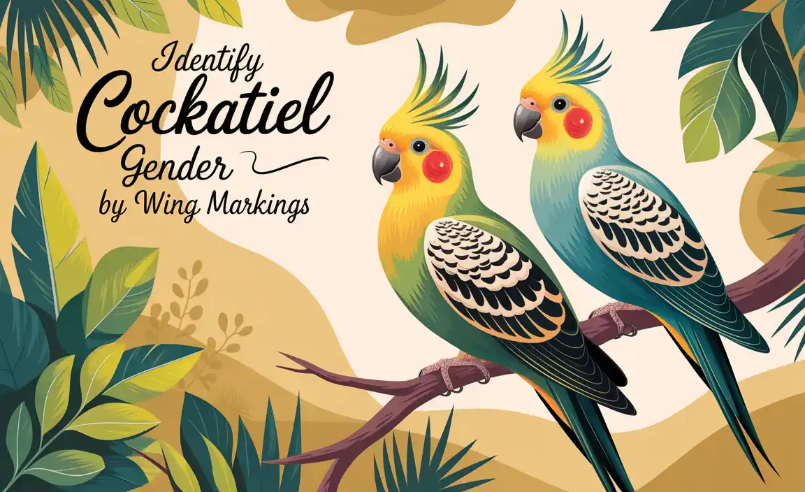 Identify Cockatiel Gender By Wing Markings