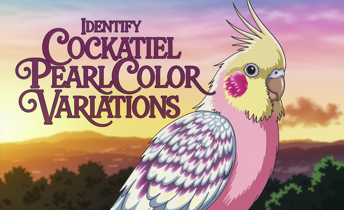 Identify Cockatiel Pearl Color Variations