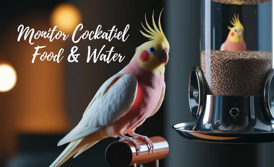 Monitor Cockatiel Food & Water