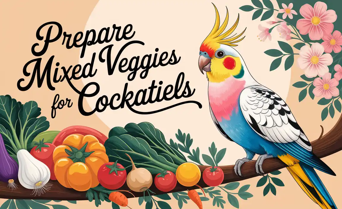 Prepare Mixed Veggies For Cockatiels