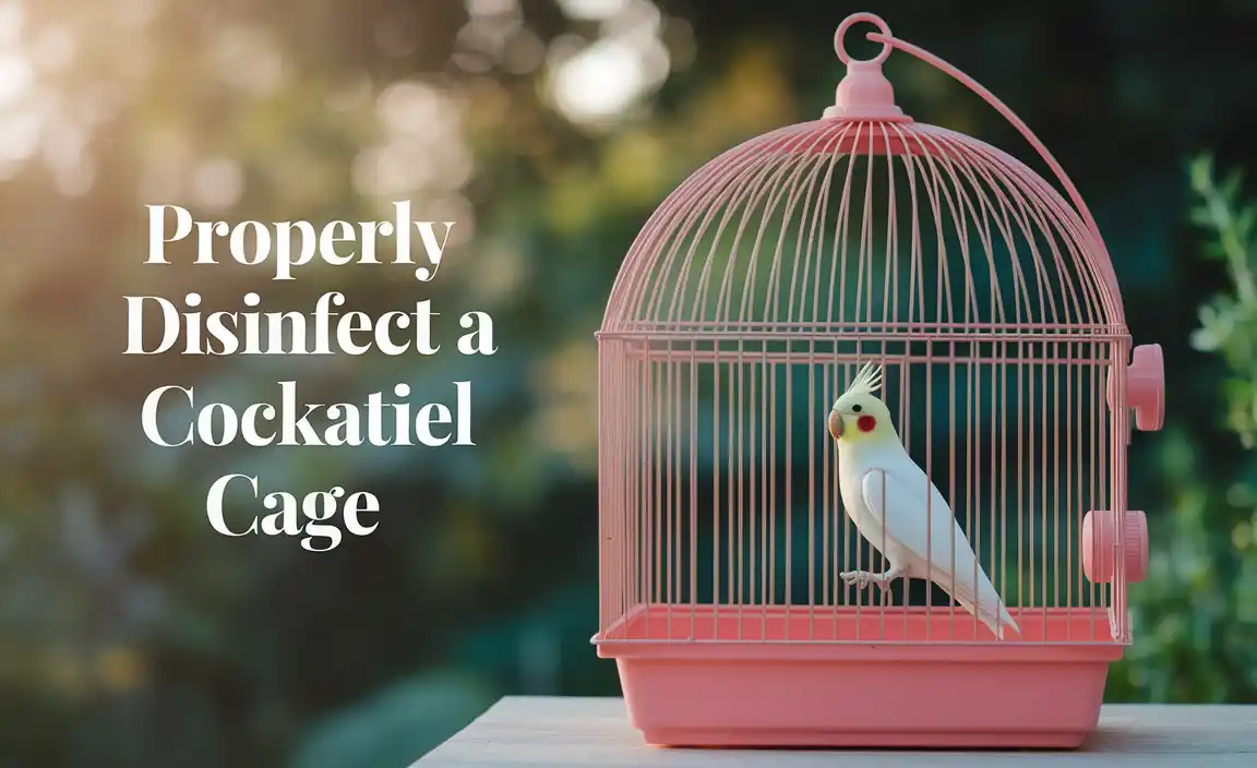 Properly Disinfect A Cockatiel Cage