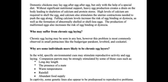 Safe ways to manage chronic egg layers