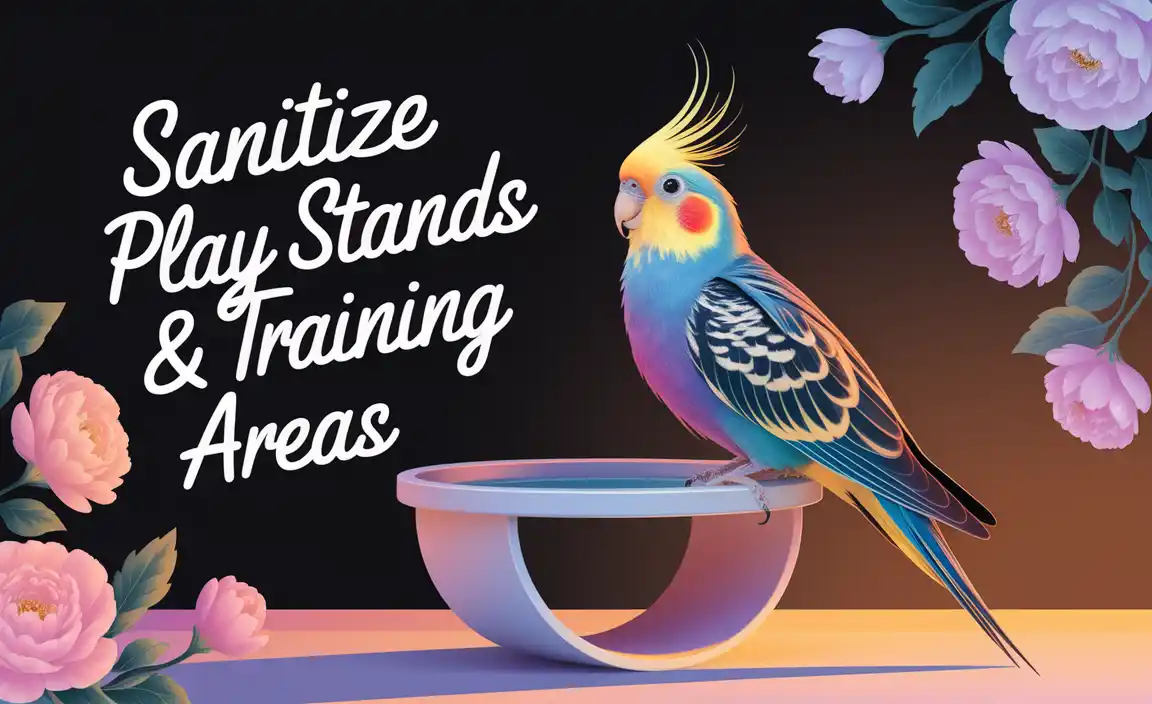 Sanitize Play Stands & Training Areas