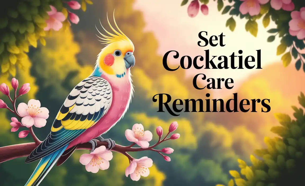 Set Cockatiel Care Reminders
