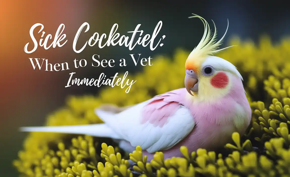 Sick Cockatiel? When To See A Vet Immediately