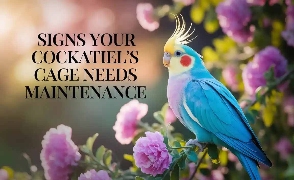 Signs Your Cockatiel'S Cage Needs Maintenance
