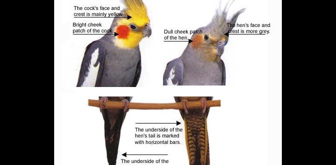 Visual signs to tell if your cockatiel is male or female Visual signs to tell if your cockatiel is male or female