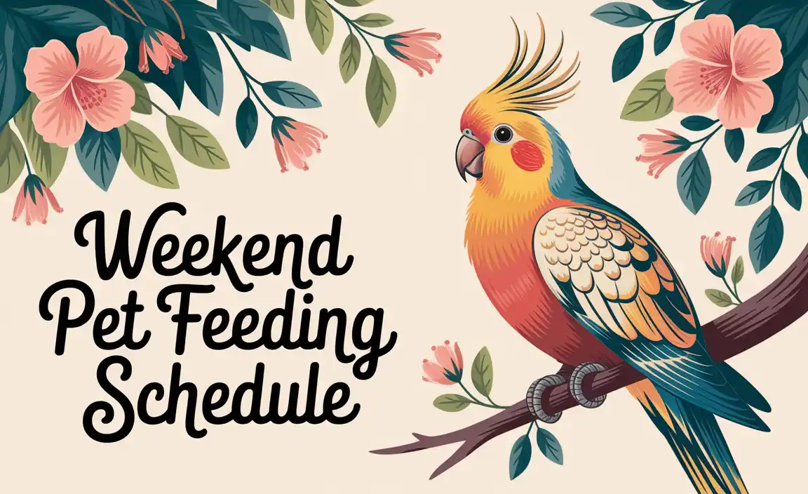 Weekend Pet Feeding Schedule