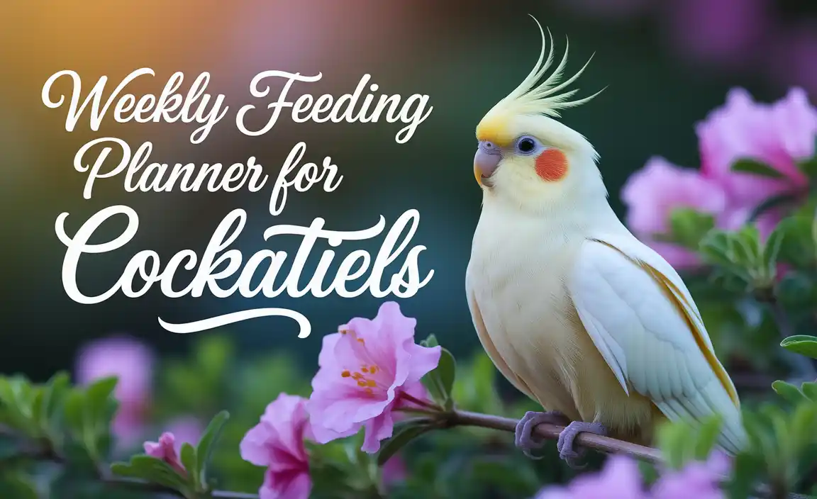 Weekly Feeding Planner For Cockatiels
